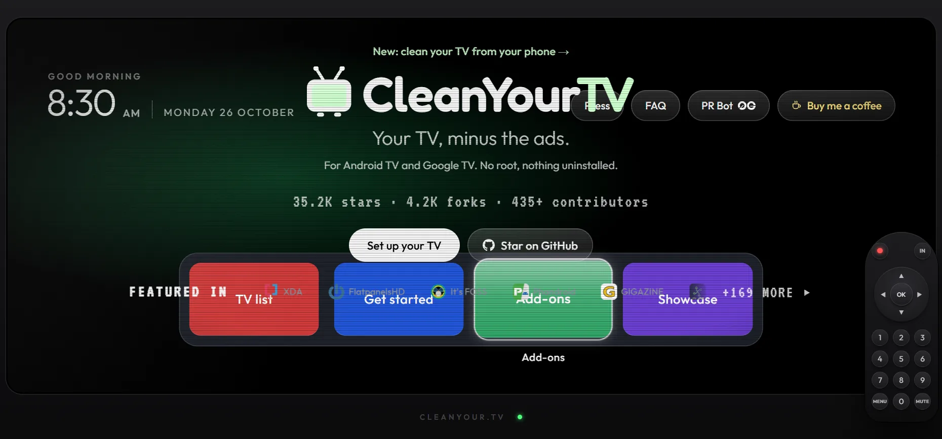 cleanyourtv toi uu android tv box