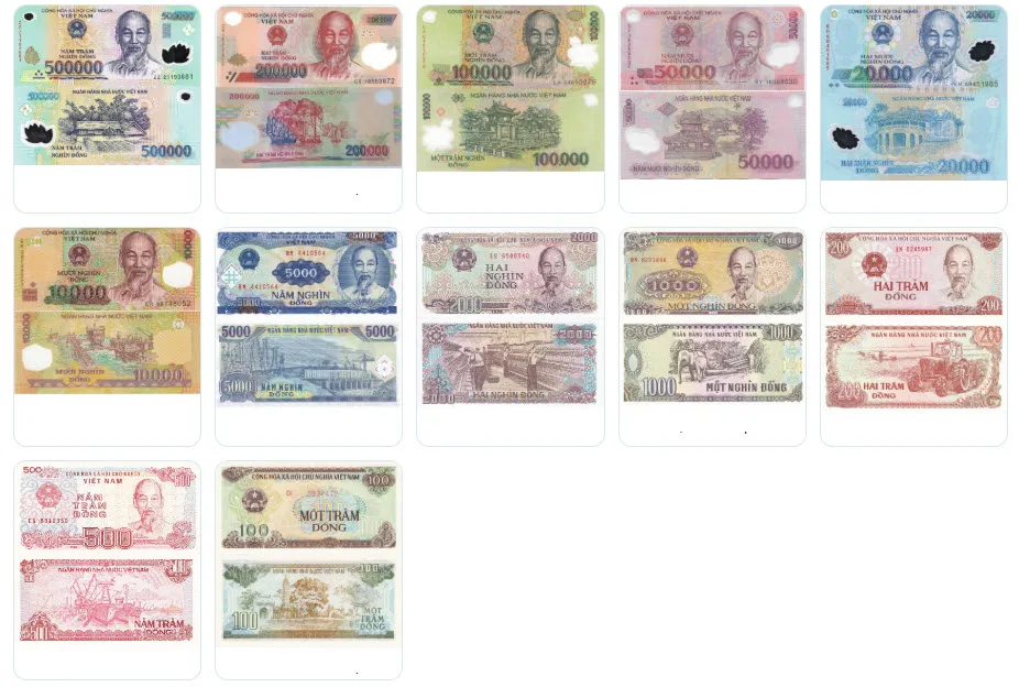 Vietnamese currency denominations